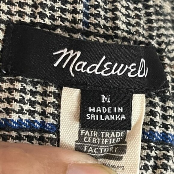 Madewell Women’s Houndstooth Wide-Leg Pants - Size M - Picture 10 of 16